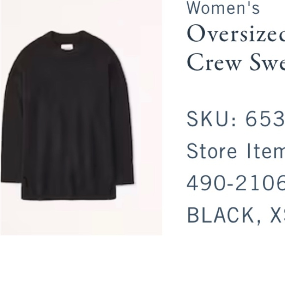 Oversized fluffy crew sweater
